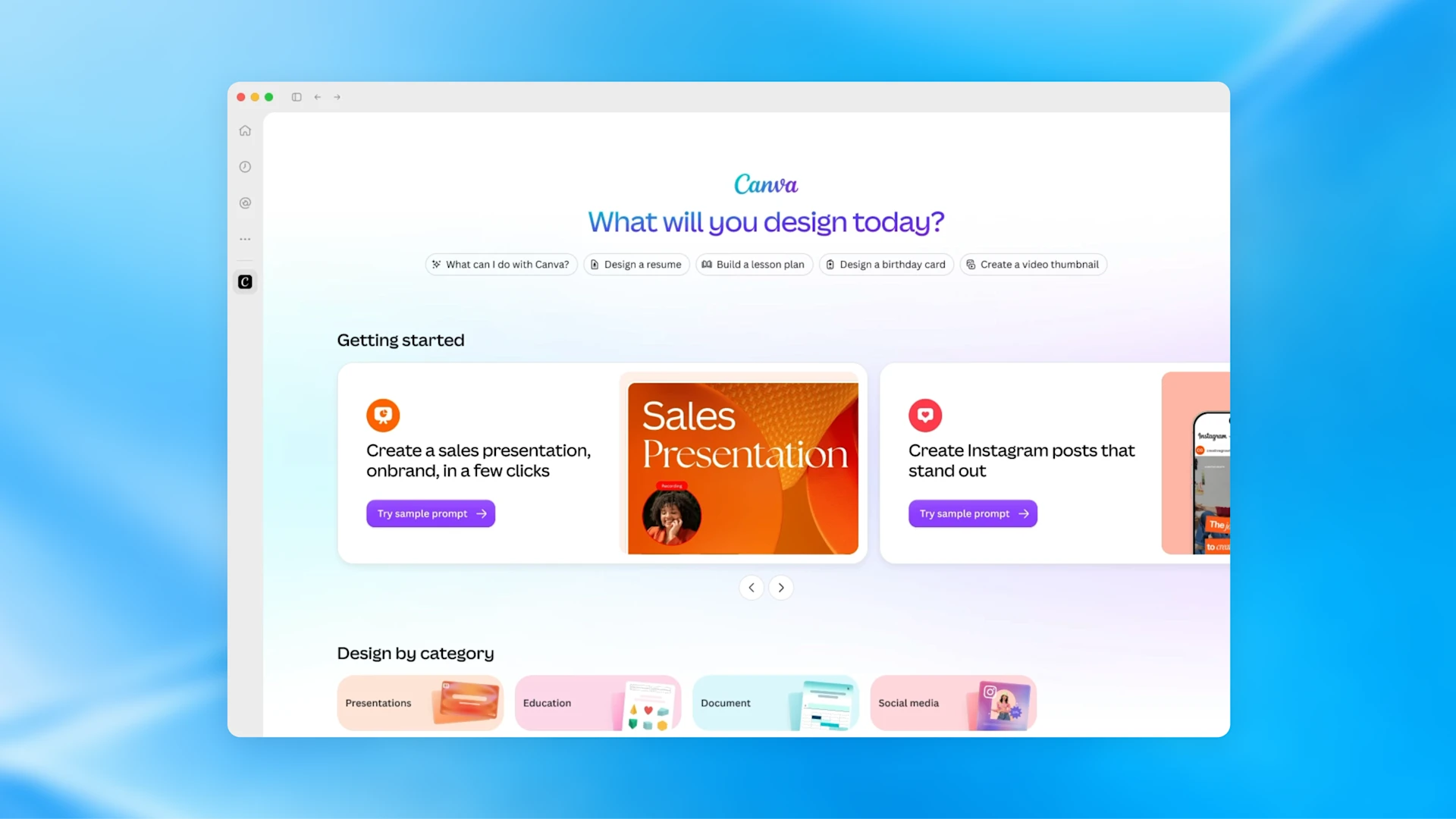 Canva's interactive app shown inside ChatGPT.