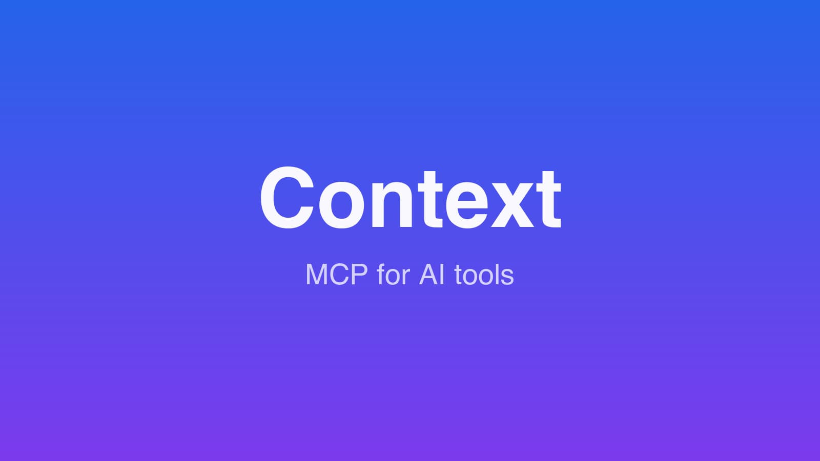 Context app dashboard for configuring MCP tools exposed to AI